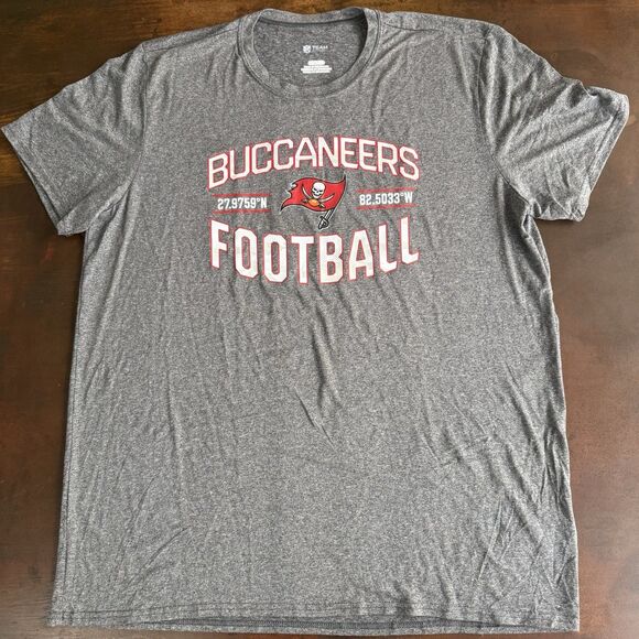 Tampa Bay Buccaneers game wear graphic t-shirt size XL NFL fanatics heathered - Picture 2 of 10